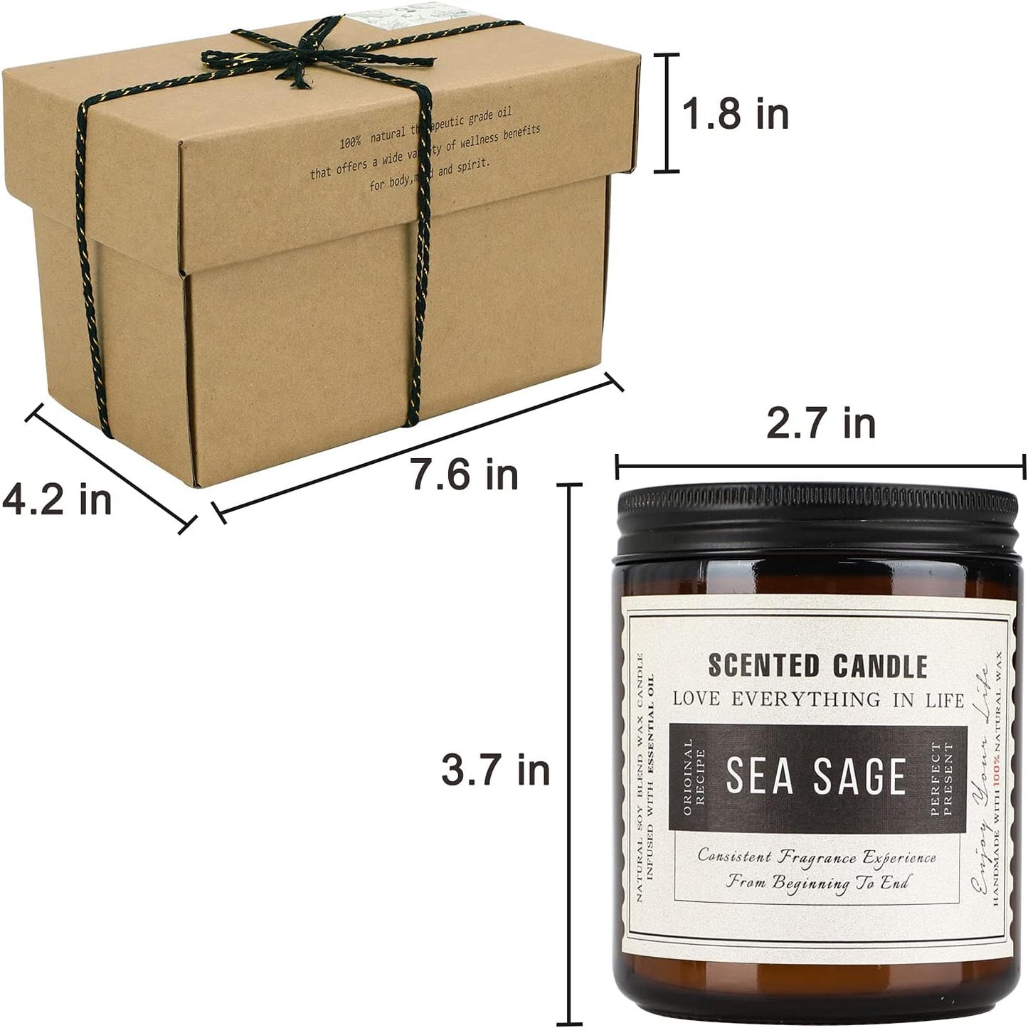 Transform your space with our Twilight Lavender & Sea Sage Scented Candles! 🌿✨ Enjoy 100 hours of blissful aroma in beautiful amber jars. Perfect gifts for any occasion! 🎁🕯️ #HomeFragrance #Candles #GiftIdeas